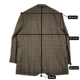 Brooks Brothers ウール 2B チェック サイズ50R ヘリンボーン テーラードジャケット カーキ メンズ ブルックスブラザーズ【中古】5-1210T♪