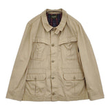 Eddie Bauer サファリジャケット XL コットン ジャケット ベージュ メンズ エディー・バウアー【中古】5-1205M∞