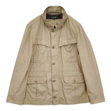 Eddie Bauer サファリジャケット XL コットン ジャケット ベージュ メンズ エディー・バウアー【中古】5-1205M∞