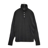 nakedgauge ネイキッドゲージ 25SS 80POLO SS サイズ2 定価39600円 ポロシャツ NG25S-KSW01 セーター ニット ブラック メンズ【中古】6-0320M♪