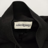 nakedgauge ネイキッドゲージ 25SS 80POLO SS サイズ2 定価39600円 ポロシャツ NG25S-KSW01 セーター ニット ブラック メンズ【中古】6-0320M♪