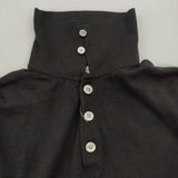 nakedgauge ネイキッドゲージ 25SS 80POLO SS サイズ2 定価39600円 ポロシャツ NG25S-KSW01 セーター ニット ブラック メンズ【中古】6-0320M♪
