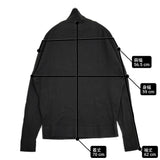 nakedgauge ネイキッドゲージ 25SS 80POLO SS サイズ2 定価39600円 ポロシャツ NG25S-KSW01 セーター ニット ブラック メンズ【中古】6-0320M♪