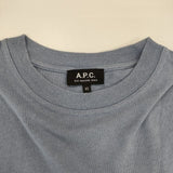 A.P.C. コットンリネン XS 24184-1-92631 半袖Ｔシャツ カットソー ライトブルー メンズ アーペーセー【中古】6-0507S∞