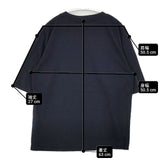 MARGARET HOWELL 579-0166608 サイドスリット コットン 半袖Ｔシャツ カットソー 濃紺 ネイビー メンズ マーガレットハウエル【中古】6-0507S∞