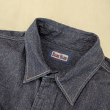 BLUE BLUE 聖林公司 ワークシャツ 1 S コットンデニム 長袖シャツ ブルー メンズ ブルーブルー【中古】6-0104M∞