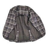 CIRCOLO 1901 ルーマニア製 0204-283020UA ブレザー サイズ44 チェック 2B テーラードジャケット グレー ホワイト メンズ チルコロ【中古】5-1210T♪