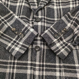 CIRCOLO 1901 ルーマニア製 0204-283020UA ブレザー サイズ44 チェック 2B テーラードジャケット グレー ホワイト メンズ チルコロ【中古】5-1210T♪