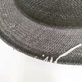 HUNTISM バオ パナマハット サイズM 帽子 ハット ブラック メンズ ハンティズム【中古】6-0216S◎