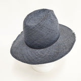 HUNTISM バオ ダメージ加工 サイズM 帽子 ハット ネイビー メンズ ハンティズム【中古】6-0216S◎