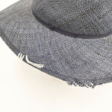 HUNTISM バオ ダメージ加工 サイズM 帽子 ハット ネイビー メンズ ハンティズム【中古】6-0216S◎