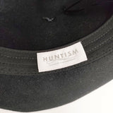 HUNTISM ラビット 中折れ サイズM 帽子 ハット ブラック メンズ ハンティズム【中古】5-1202T◎