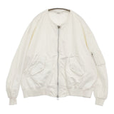 Name. CUT OFF COLLAR COTTON MA-1 サイズ1 定価52800円 ブルゾン ミリタリージャケット 23SS ホワイト メンズ ネーム【中古】5-1210M♪
