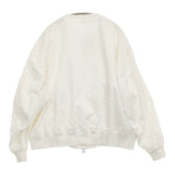 Name. CUT OFF COLLAR COTTON MA-1 サイズ1 定価52800円 ブルゾン ミリタリージャケット 23SS ホワイト メンズ ネーム【中古】5-1210M♪