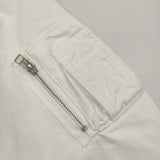 Name. CUT OFF COLLAR COTTON MA-1 サイズ1 定価52800円 ブルゾン ミリタリージャケット 23SS ホワイト メンズ ネーム【中古】5-1210M♪