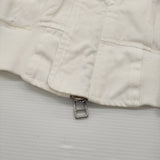 Name. CUT OFF COLLAR COTTON MA-1 サイズ1 定価52800円 ブルゾン ミリタリージャケット 23SS ホワイト メンズ ネーム【中古】5-1210M♪