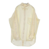 Ujoh Full Open Shirt 定価42900円 M761-B50-500 長袖シャツ ベージュ メンズ ウジョー【中古】6-0411M∞