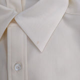 Ujoh Full Open Shirt 定価42900円 M761-B50-500 長袖シャツ ベージュ メンズ ウジョー【中古】6-0411M∞