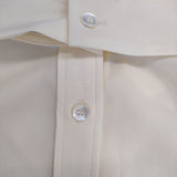 Ujoh Full Open Shirt 定価42900円 M761-B50-500 長袖シャツ ベージュ メンズ ウジョー【中古】6-0411M∞