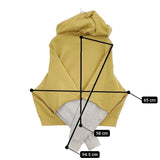 Name. RAYERED SLEEVE ZIP HOODIE サイズ1 定価31900円 NMCU-042 レイヤード パーカー 25SS イエロー ベージュ メンズ ネーム【中古】5-1108M♪