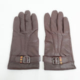 Paul Smith 羊革 ラムレザー カシミヤ 24cm 手袋 ブラウン メンズ ポール・スミス【中古】5-1202T◎