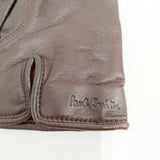 Paul Smith 羊革 ラムレザー カシミヤ 24cm 手袋 ブラウン メンズ ポール・スミス【中古】5-1202T◎