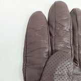 Paul Smith 羊革 ラムレザー カシミヤ 24cm 手袋 ブラウン メンズ ポール・スミス【中古】5-1202T◎