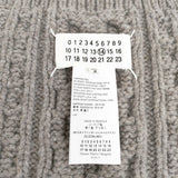 Maison Martin Margiela ケーブル ウール マフラー グレージュ メンズ メゾンマルタンマルジェラ【中古】5-1202T◎