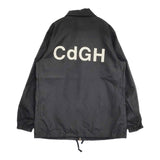 COMME des GARCONS HOMME 90年代 バックロゴ コーチジャケット サイズM HJ-100770 AD1999 ブラック メンズ コムデギャルソンオム【中古】5-1108M♪