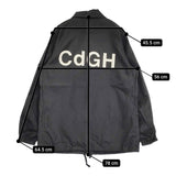 COMME des GARCONS HOMME 90年代 バックロゴ コーチジャケット サイズM HJ-100770 AD1999 ブラック メンズ コムデギャルソンオム【中古】5-1108M♪