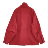AURALEE WOOL MAX CANVAS HIGH NECK ZIP BLOUSON サイズ3 定価99000円 A25SB03WC ジャケット 25SS レッド メンズ オーラリー【中古】5-1115T♪