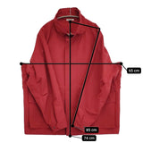 AURALEE WOOL MAX CANVAS HIGH NECK ZIP BLOUSON サイズ3 定価99000円 A25SB03WC ジャケット 25SS レッド メンズ オーラリー【中古】5-1115T♪