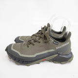 salomon ALPHACROSS 5 GORE-TEX 26cm スニーカー カーキ メンズ サロモン【中古】5-1202G◎