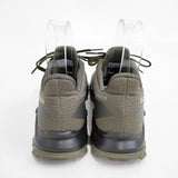 salomon ALPHACROSS 5 GORE-TEX 26cm スニーカー カーキ メンズ サロモン【中古】5-1202G◎