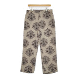 UNUSED Ornament Easy pants 定価37400円 オーナメント柄 サイズ2 UW1164 イージー パンツ 25SS ベージュ メンズ アンユーズド【中古】5-1115M♪