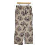 UNUSED Ornament Easy pants 定価37400円 オーナメント柄 サイズ2 UW1164 イージー パンツ 25SS ベージュ メンズ アンユーズド【中古】5-1115M♪