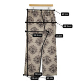 UNUSED Ornament Easy pants 定価37400円 オーナメント柄 サイズ2 UW1164 イージー パンツ 25SS ベージュ メンズ アンユーズド【中古】5-1115M♪