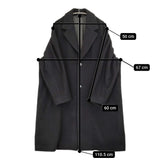 UNIVERSAL PRODUCTS NAPPING WOOL CHESTER COAT 223-60701 定価79200円 ウール チェスターコート 22AW ブラック メンズ ユニバーサルプロダクツ【中古】5-1213A♪