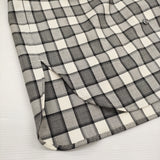 山内 グレンチェック ダブルオープンカラーシャツ 定価75900円 25241-wo サイズ3 ウール 長袖シャツ 25AW ホワイト ブラック メンズ 山内【中古】5-1115T♪