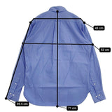 SCYE BASICS ボタンダウンシャツ BD 長袖シャツ ブルー メンズ サイベーシックス【中古】6-0121M∞