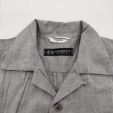 FUJITO/SOVEREIGN UNITED ARROWS 開襟 オープンカラー サイズ2 半袖シャツ グレー メンズ フジト/ソブリン【中古】6-0424S♪