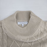 a day in the life/UNITED ARROWS ハイネック ケーブルニット アクリル セーター ニット ベージュ メンズ アデイインザライフ/ユナイテッドアローズ【中古】6-0102T∞