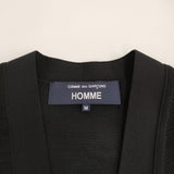 COMME des GARCONS HOMME エステルメッシュカーディガン 定価61600円 AD2024 HO-N004 25SS ブラック メンズ コムデギャルソンオム【中古】5-1118M♪