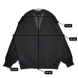 COMME des GARCONS HOMME エステルメッシュカーディガン 定価61600円 AD2024 HO-N004 25SS ブラック メンズ コムデギャルソンオム【中古】5-1118M♪