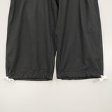 Black Weirdos レーヨンポリエステルパンツ サイズL ワイド クロップドパンツ ブラック メンズ ブラックウィドー【中古】6-0328M♪