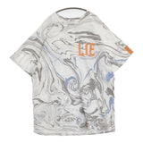 Black Weirdos Marbling TieDye Tee 21SS-TS05 サイズXL タイダイ 半袖Ｔシャツ カットソー ホワイト グレー メンズ ブラックウィドー【中古】6-0424S♪