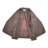 Black Weirdos 21AW-JK04 リネンウール プリント入り テーラードジャケット ブラウン メンズ ブラックウィドー【中古】5-1214T∞