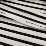 SAINT JAMES ウエッソン サイズT6 ボートネック ボーダー 長袖Ｔシャツ カットソー ロンＴ ホワイト ブラック メンズ セントジェームス【中古】6-0222M♪