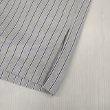 UNIVERSAL PRODUCTS/THOMAS MASON ストライプ オープンカラー サイズ2 長袖シャツ ブルーグレー メンズ ユニバーサルプロダクツ/トーマスメイソン【中古】6-0222M♪