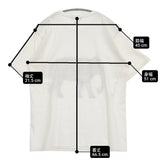 WHITE LINE アートT 田中健太郎 象 エレファント サイズ46 半袖Ｔシャツ カットソー ホワイト メンズ ホワイトライン【中古】6-0424S♪